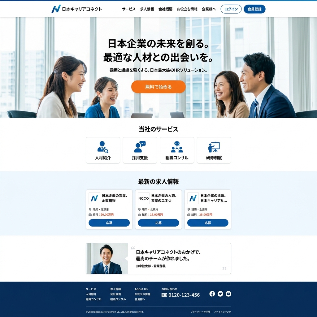 人材サービスLP